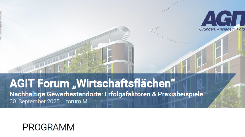 AGIT: AGIT Forum „Wirtschaftsflächen“: Nachhaltige Gewerbestandorte ...
