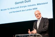 Schirmherr Garrelt Duin, NRW-Wirtschaftsminister, sprach das Grußwort